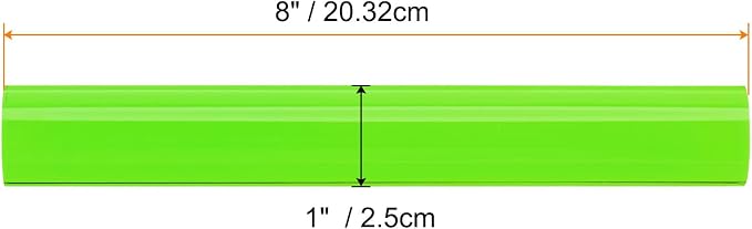 HARFINGTON Acrylic Clay Roller 8 Inch x 1 Inch Solid Non-Stick Plastic Round - Image 2