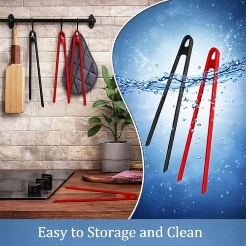 Silicone Trivet Tongs, 4 Pcs, 11.8In & 5.51In