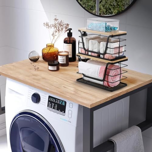 2 Pack Trash Bag Dispenser & Garbage Holder – Stackable Wall Mount
