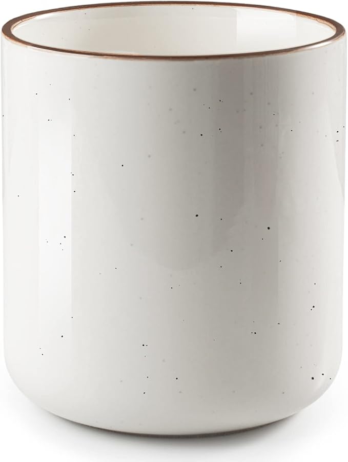 getstar Large Utensil Holder for Kitchen Counter, 7.2" Vintage Ceramic Utensils by Getstar