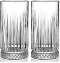 16oz Glass Cups for Kitchen Tall Drinking Glasses Set of 4