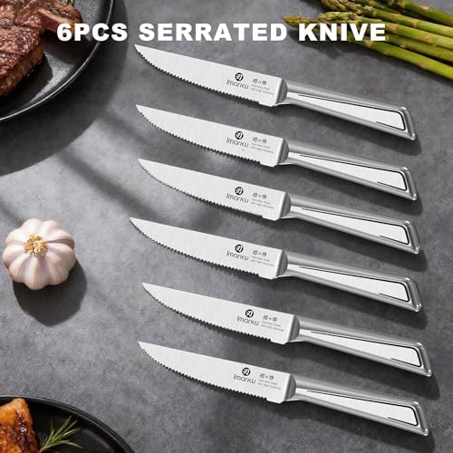 imarku 14-Piece High-Carbon Stainless Steel Knife Set