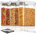 Vtopmart Cereal Containers Set, 3 PCS, 135.2oz/4L
