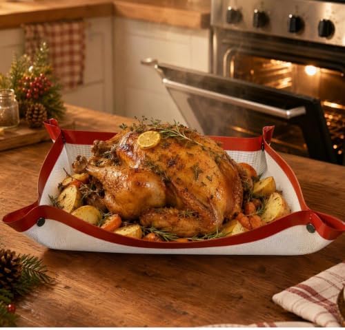 Extra Large 23.6"x15.8" Full Size Silicone Baking Mat with Snap Lock