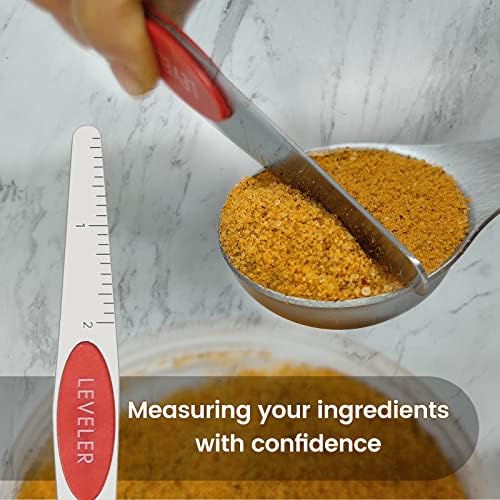 Stainless Steel Magnetic Measuring Spoons Set of 8 with strong