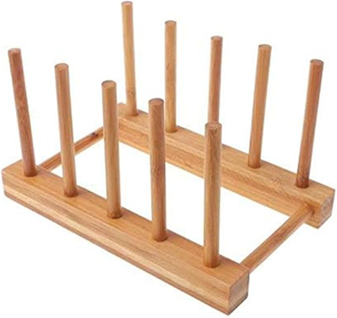 YWSHF Bamboo Wooden Dish Rack Dishes Drainboard Drying Drainer Storage Holder by YWSHF