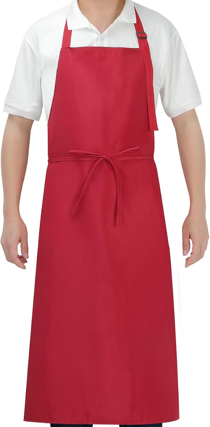SHEOMERN Aprons for Men Kitchen Cooking – Waterproof & Oil Proof 3-Layer Long by Sheomern