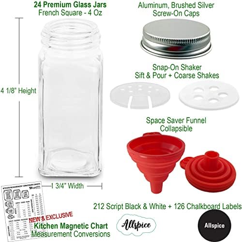 Talented Kitchen 3-Tier Stainless Steel Spice Rack - 24 Square 4oz