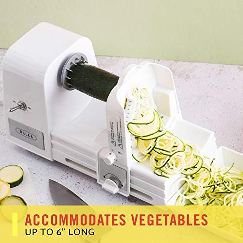 BELLA 4-in-1 Electric Spiralizer & Slicer, White