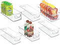 mDesign Small Stackable Pantry Storage Bins, 6 Pack
