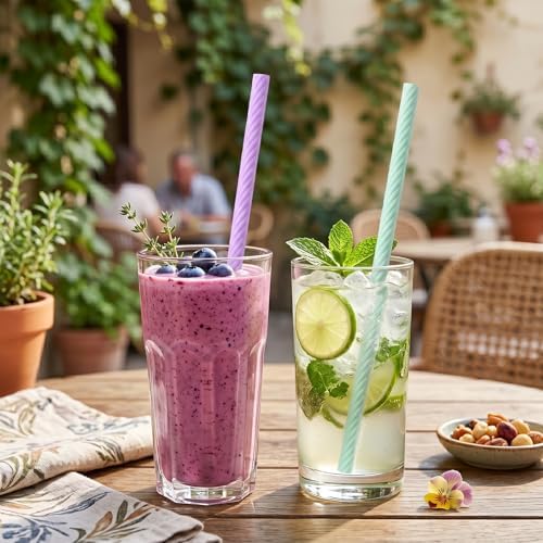 2 Set Travel Straws Portable Silicone Straws with Case,Reusable Straw