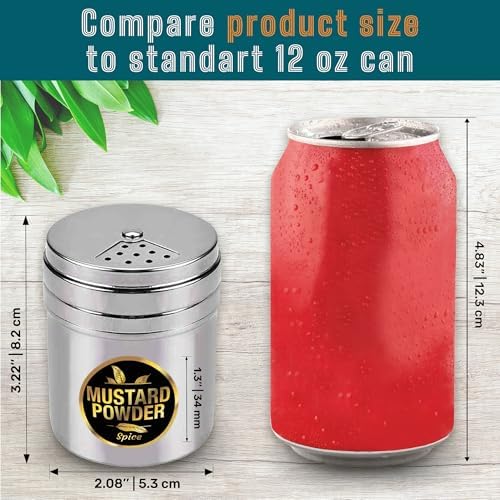 12-pack 6oz Metal Seasoning Containers with Adjustable Lid -192 Labels