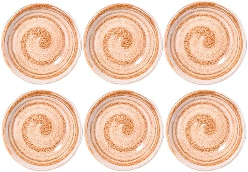 Japanese Porcelain Sauce Dish Set of 6, 3.85 Inch Sauce Dipping Bowls