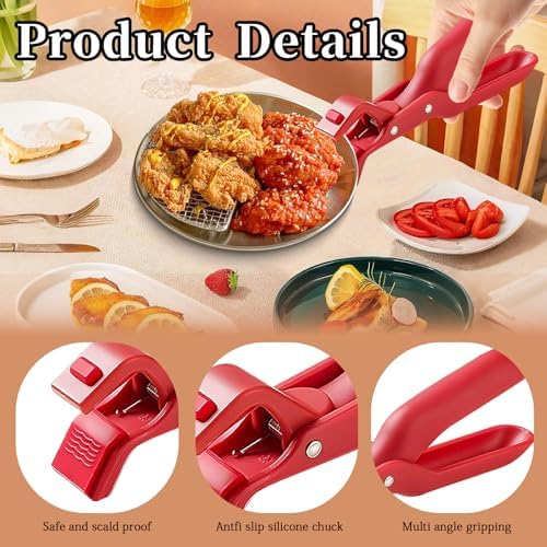 4PCS Hot Plate Grippers with Silicone Sleeves