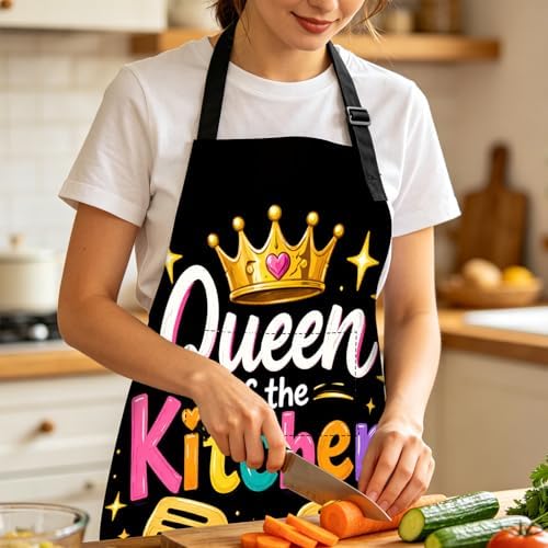 Kitchen Apron Polyester Adjustable Wearable for women&men Baking