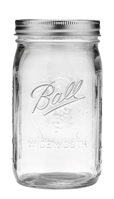 Ball Quart Jar with Silver Lid, Wide Mouth, 1 Jar - Image 2