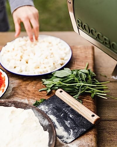 Gozney Dough Cutter, Wood Handle Pizza Dough Cutter, Stainless Steel