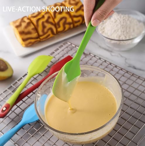 8 PCS Mini Silicone Spatulas 8.2 Inch Rubber Spatula,Nonstick Cookware