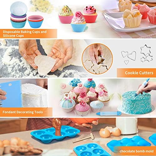 Cake Decorating Tools Supplies Kit: 236pcs Baking Accessories with