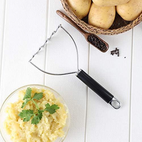 Potato Masher, Large Heavy Duty Stainless Steel Mashed Potato Masher