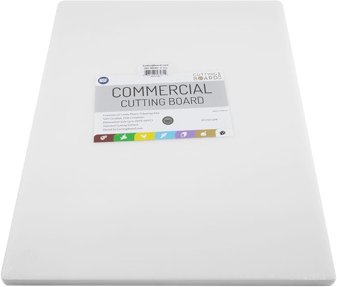Thick XL 24x18 Plastic Cutting Board 0.75 Inch Thick, Extra Large NSF - Image 9