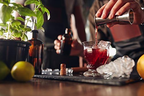 HIC Kitchen Bar Japanese-Style Double Cocktail Jigger, 18/8 Stainless