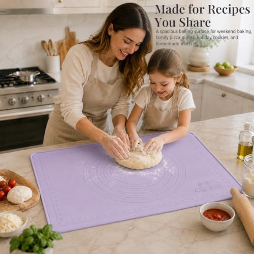 28 x 20-Inch Extra Large Silicone Baking Mat with Raised Edge and