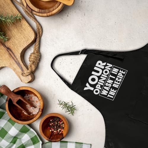 Funny Apron for Men Women,Humorous Kitchen Apron- Grilling Cooking BBQ