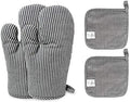 4-Piece Oven Mitts and Pot Holders Set