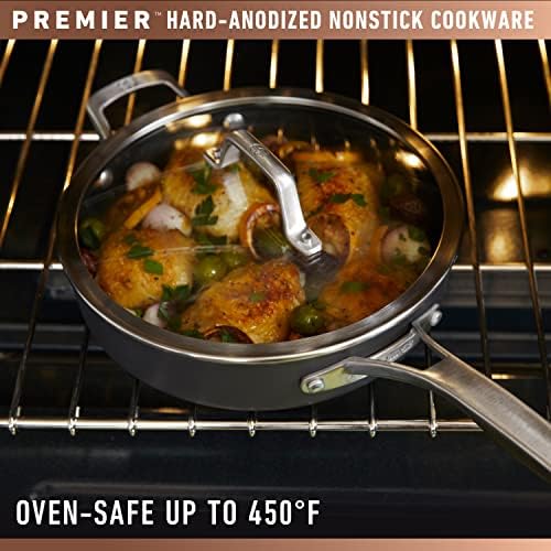 Calphalon Premier Hard-Anodized Nonstick Frying Pan Set, 8 In and