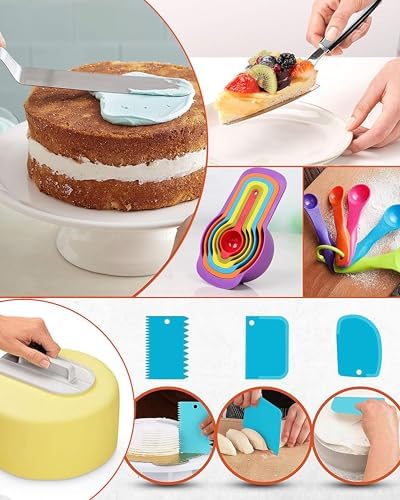 RFAQK 700-Piece Cake Decorating Kit with Springform Pans