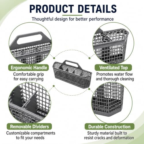WD28X10128 Dishwasher Silverware Basket, Compatible with GE