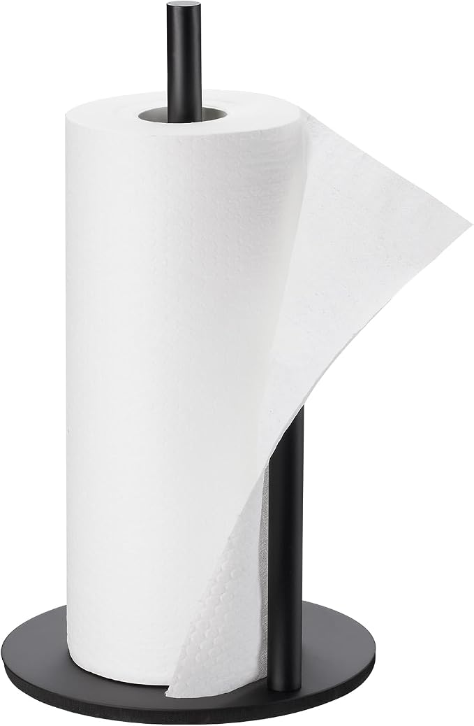 Paper Towel Holder Kitchen, Premium Stainless Steel Roll Dispenser, Countertop - Image 5