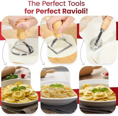 Pasta Making Tools Set 14 PCS, Pasta Maker Kit with Drying Rack