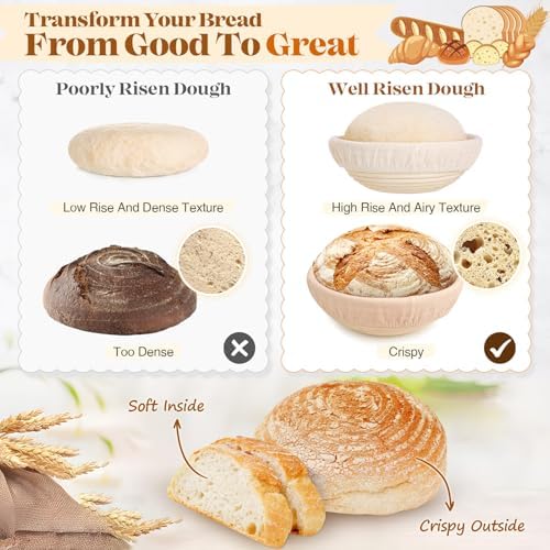 Sourdough Starter Kit with Bread Proofing Basket