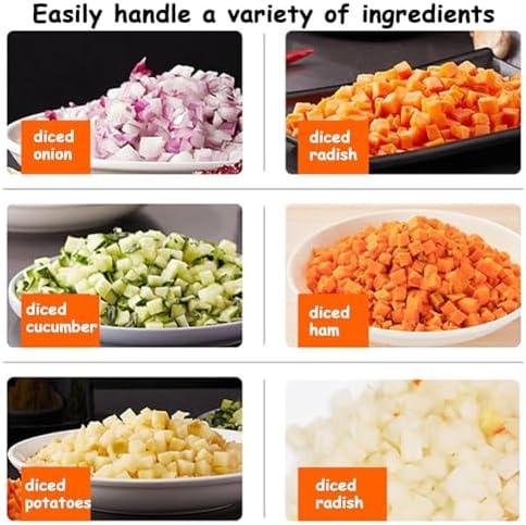 Electric Commercial Vegetable Cutter, 100W, Stainless Steel