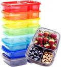 Youngever 8 Pack Bento Lunch Box, Meal Prep Containers, Reusable