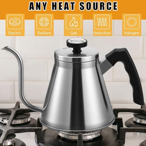 2 Pack 40 oz Stovetop Gooseneck Kettles