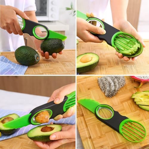 Stainless Steel Avocado Slicer, Corer and Paring Knife
