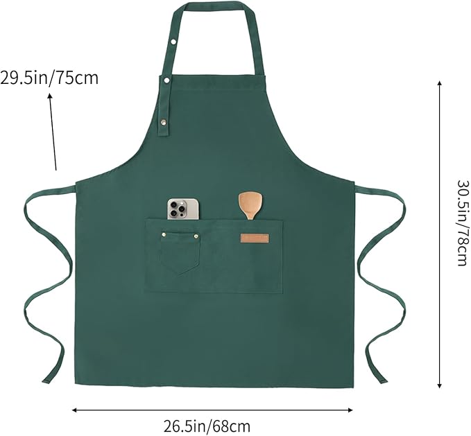 Tosewever Art Aprons for Women Painting Pottery Baking, Mens Buckle Straps - Image 5
