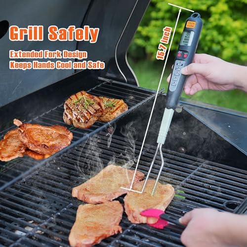 Instant Read Digital Meat Thermometer Fork