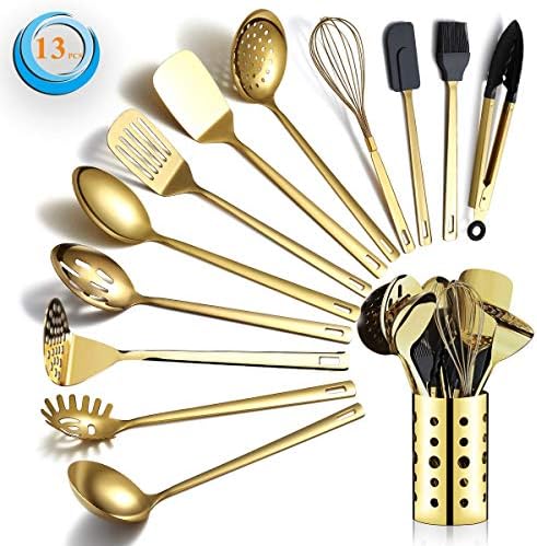 Berglander Gold Kitchen Utensils Set, 13 Pieces