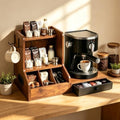 Coffee Station Organizer with K Cup Holder Drawer for Countertop