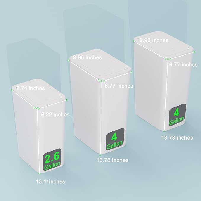 N. NETDOT 3 Pack Small Trash Can - Image 5
