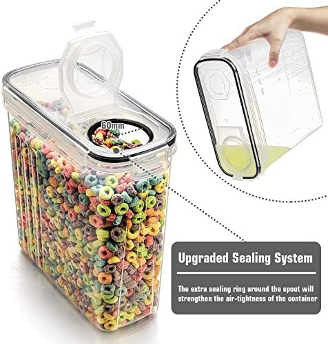Wildone Cereal Storage Containers, 4L, 6 Piece Set