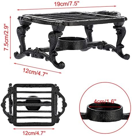 Sumnacon Tea Warmer Cast Iron Tea Pot Warmer with Tealight Candle