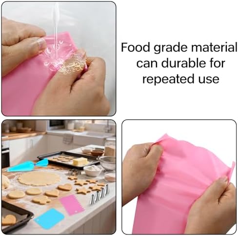 Piping Bag and Tips Set,Reusable Pastry Bag,Baking Piping Set