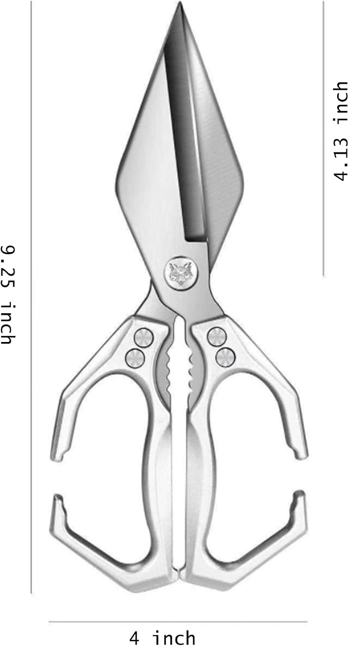 Multifunctional Heavy-Duty Kitchen Shears, Ultra Sharp Stainless Steel Poultry - Image 5