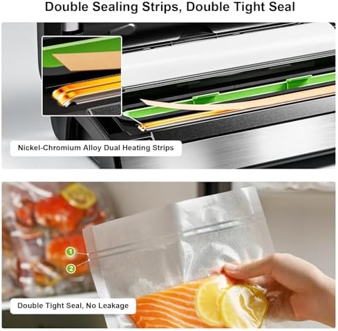 Gasbye 95kPa Precision Vacuum Sealer, Silver