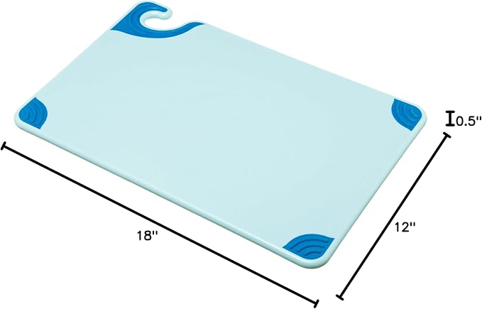 San Jamar Saf-T-Grip Plastic Cutting Board - Image 6